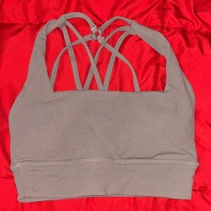 BuffBunny Strappy Taupe Sports Bra